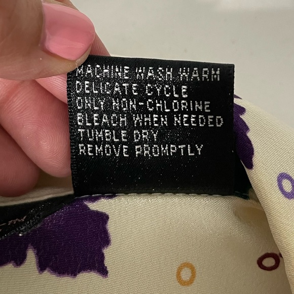 Vintage shirt fall maple leave long sleeve button top blouse size 12 - Picture 12 of 15